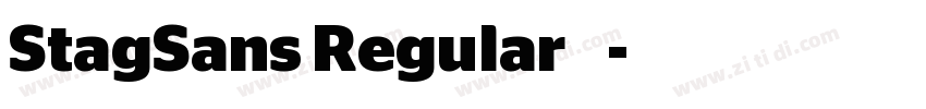 StagSans Regular 常规字体转换